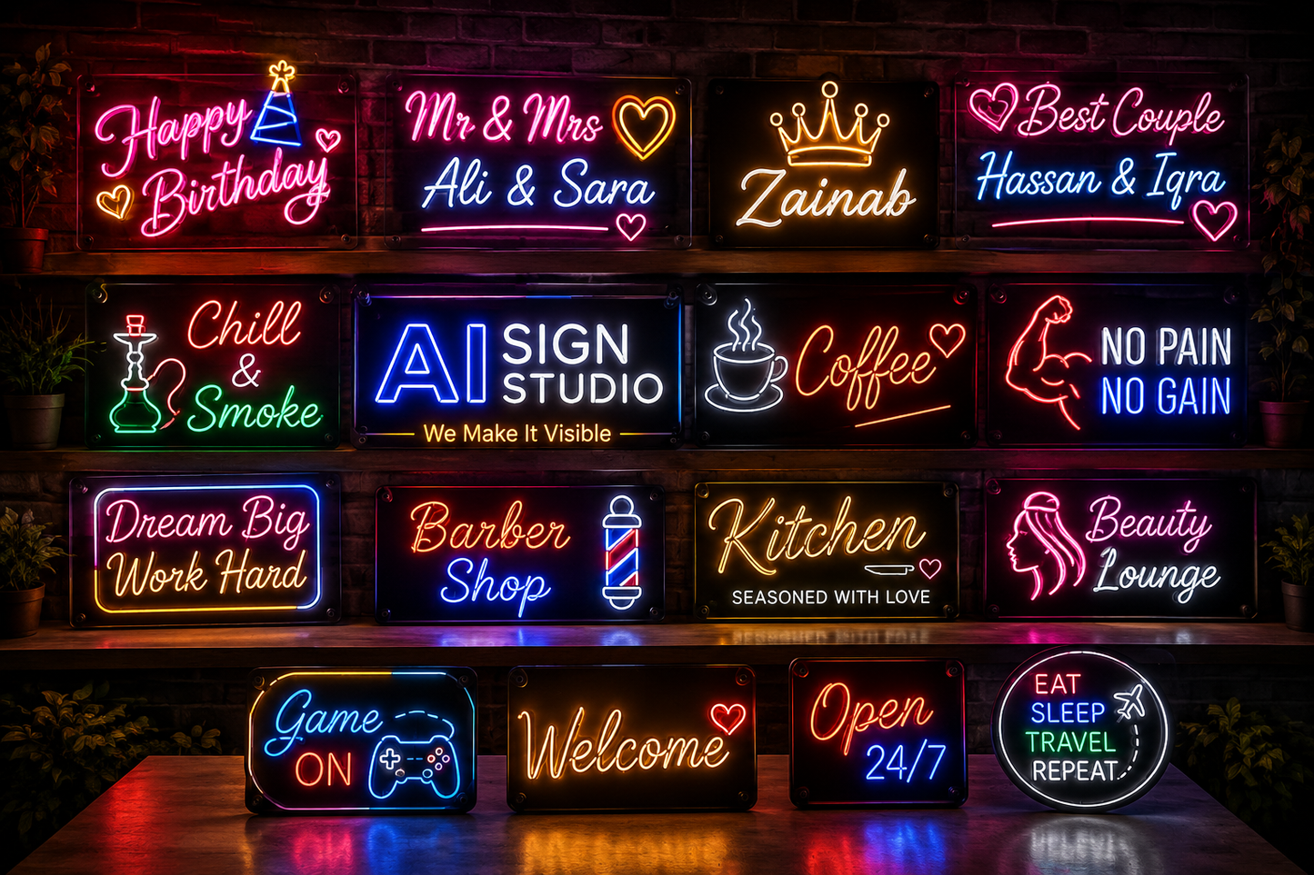 Neon sign